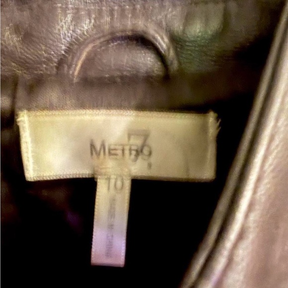 Metro 7 Dark Brown Leather Jacket - Picture 3 of 3